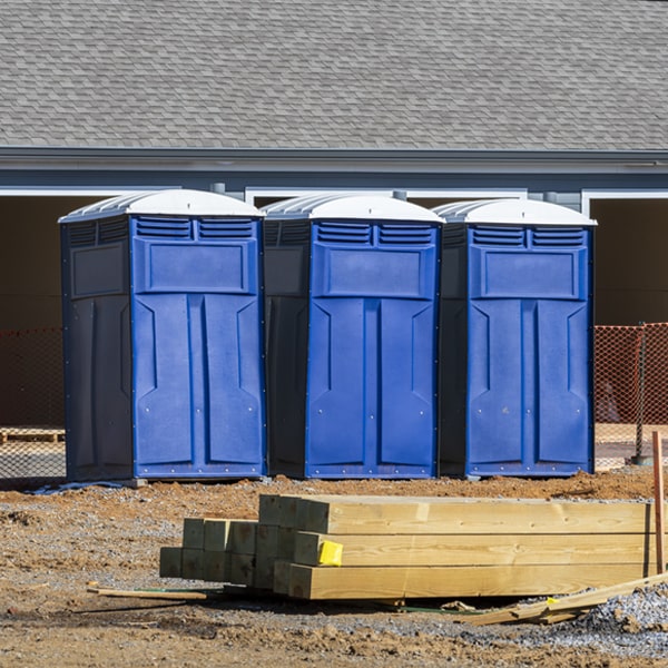 what is the expected delivery and pickup timeframe for the porta potties in Menominee